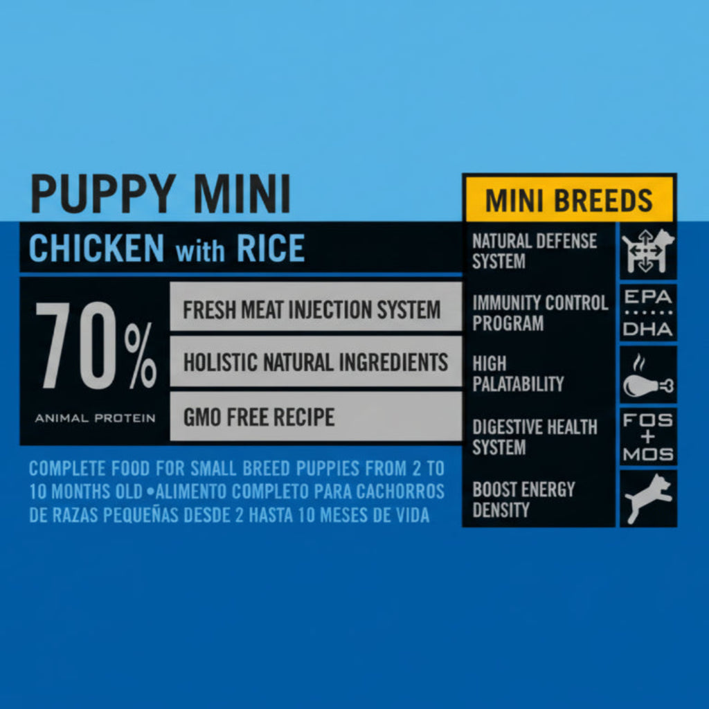 OPTIMA PUPPY MINI CHICKEN & RICE 65% CARNE