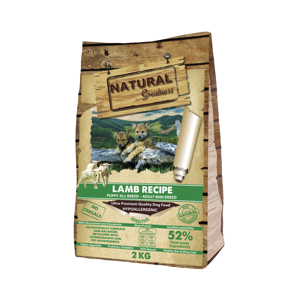 Natural Greatness Receta de Cordero - Sensitive Mini