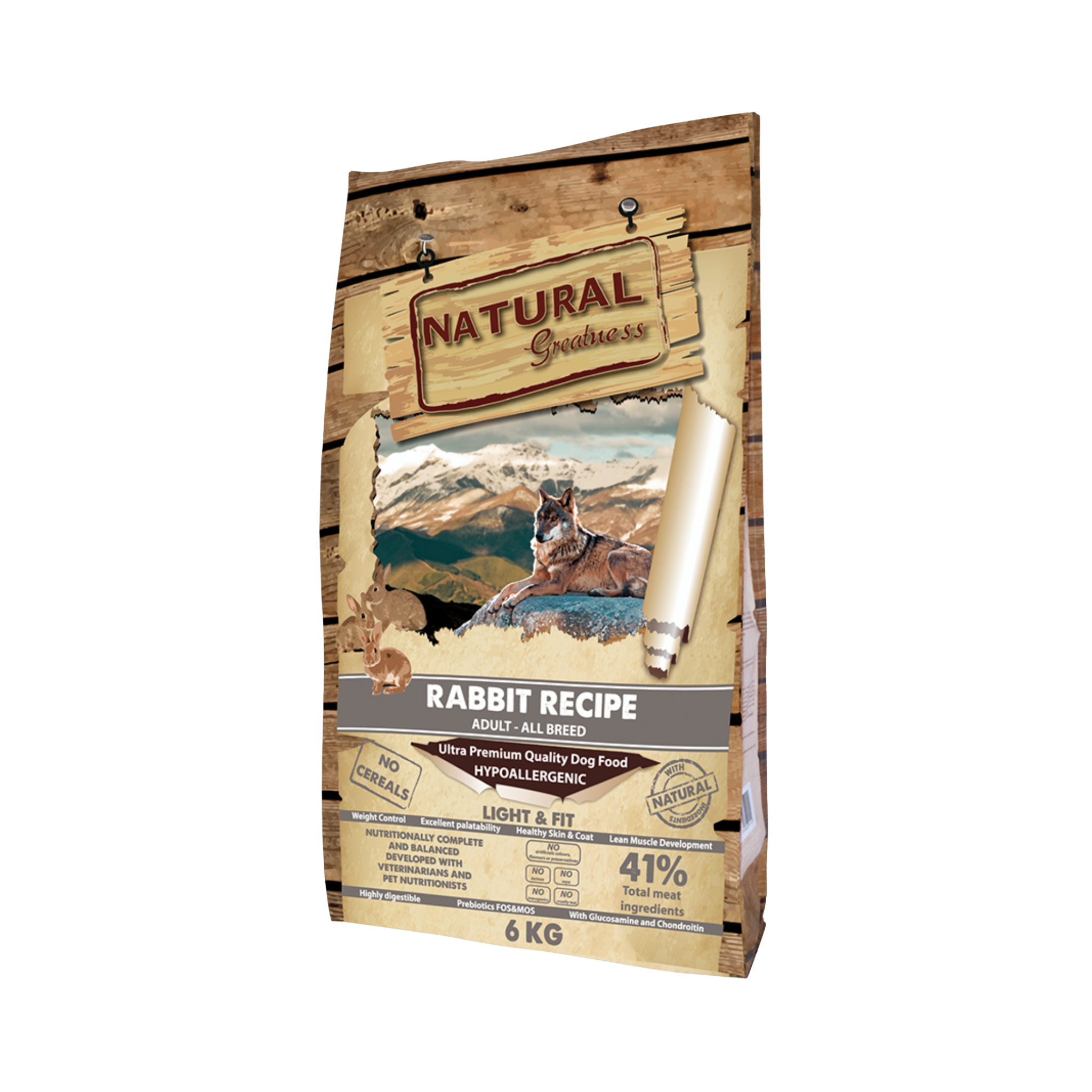 Natural Greatness Receta de Conejo - Light & Fit