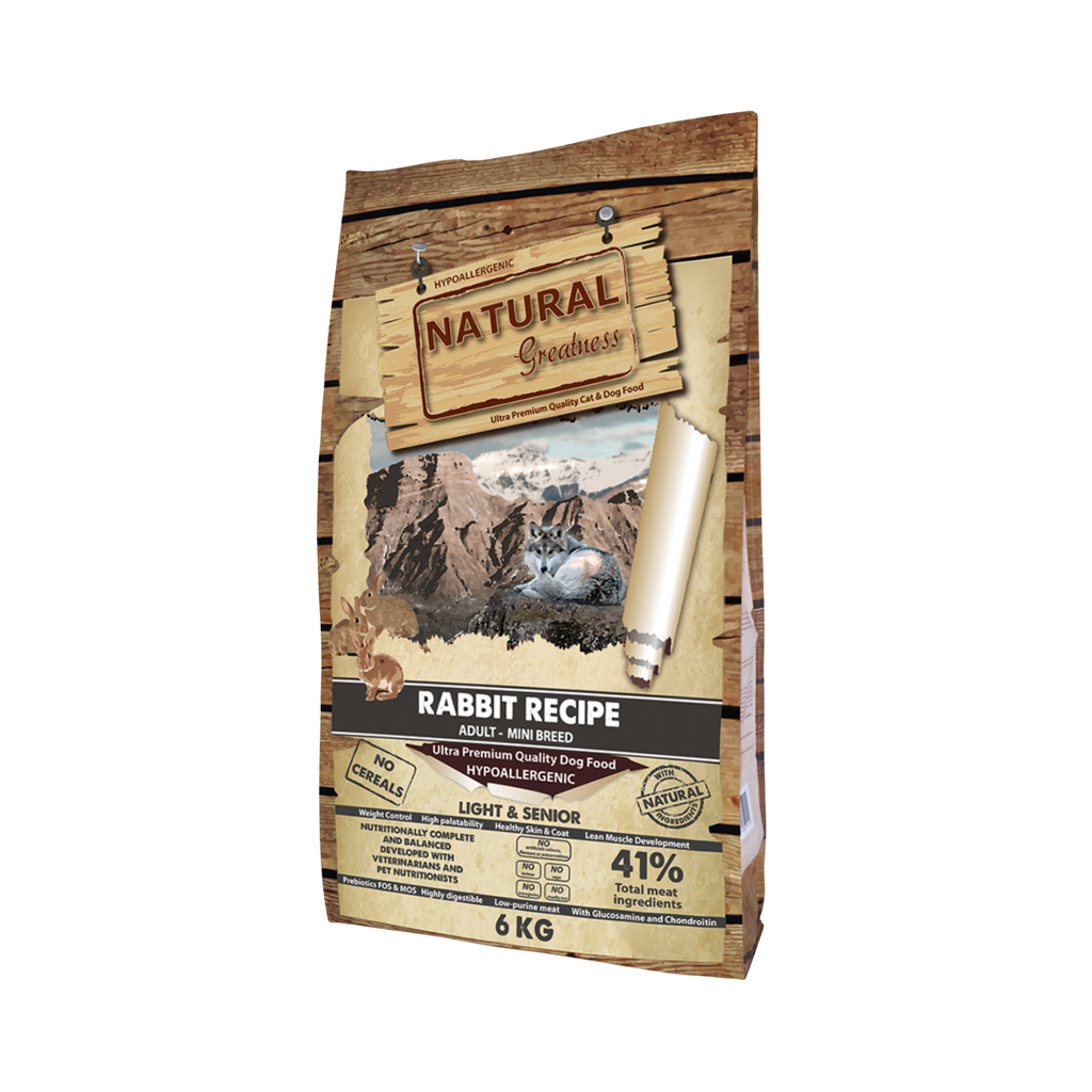 Natural Greatness Receta de Conejo Mini - Light & Senior