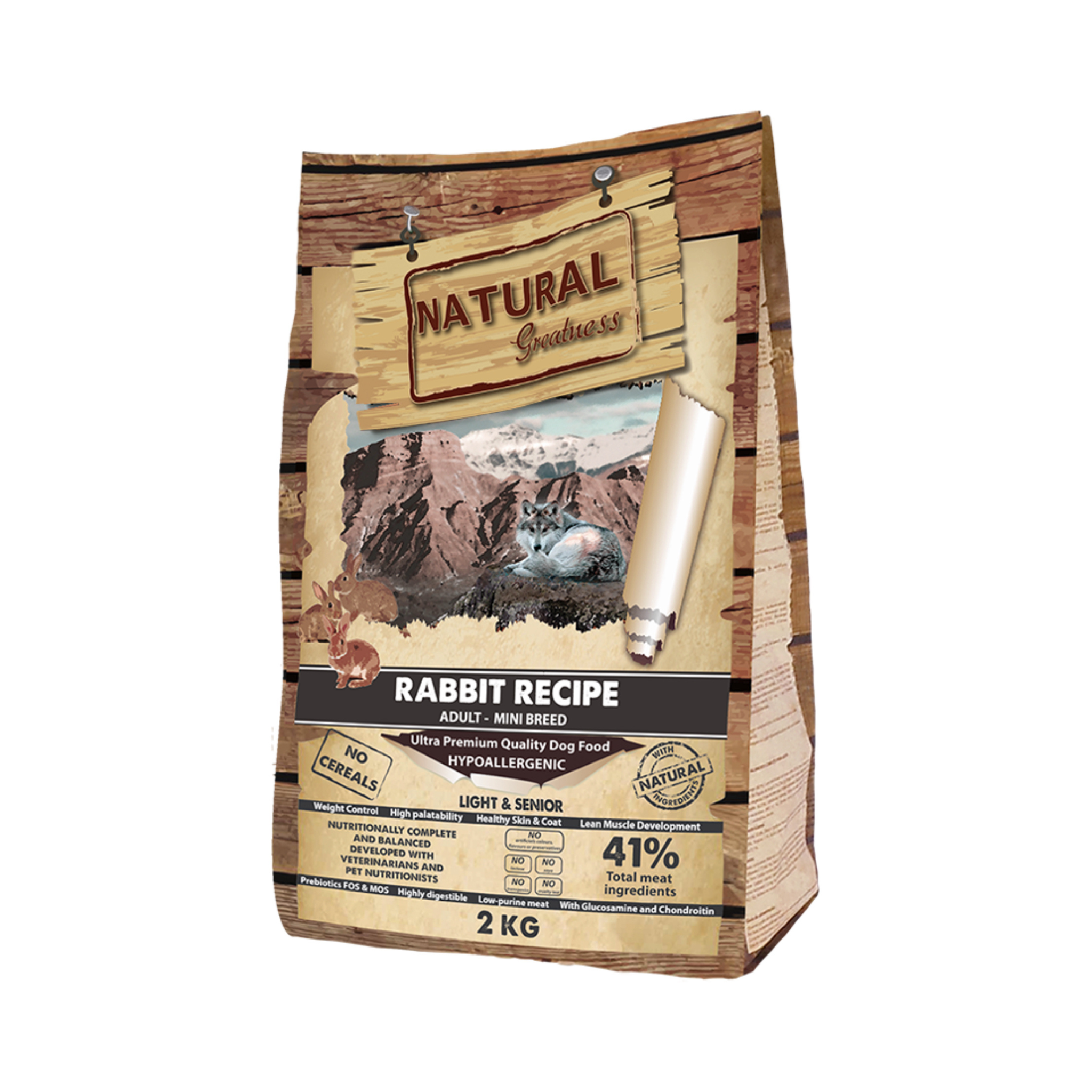 Natural Greatness Receta de Conejo Mini - Light & Senior