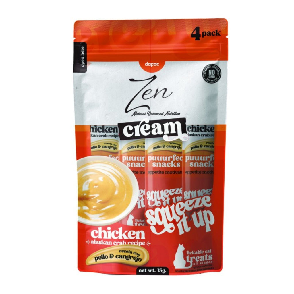Zen cream - Pollo & Cangrejo 4 x 15gr.