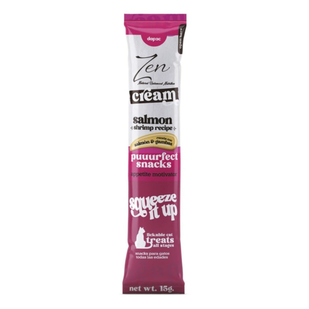Zen cream - Salmón & gambas. 4 x 15gr.