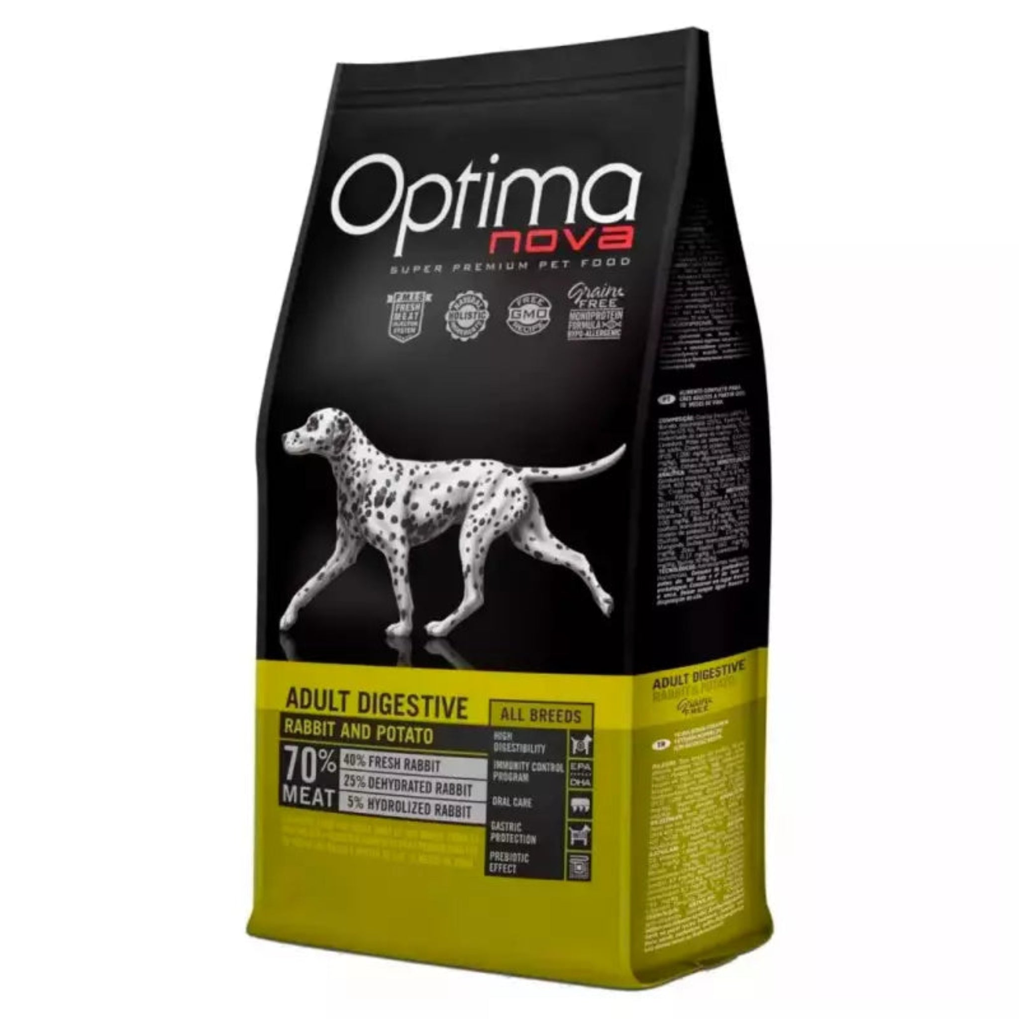 Optimanova Pienso Digestive para Perros Adultos de Conejo y Patata
